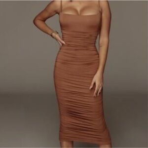 JLuxLabel - Wynter Bodycon dress in Pecan